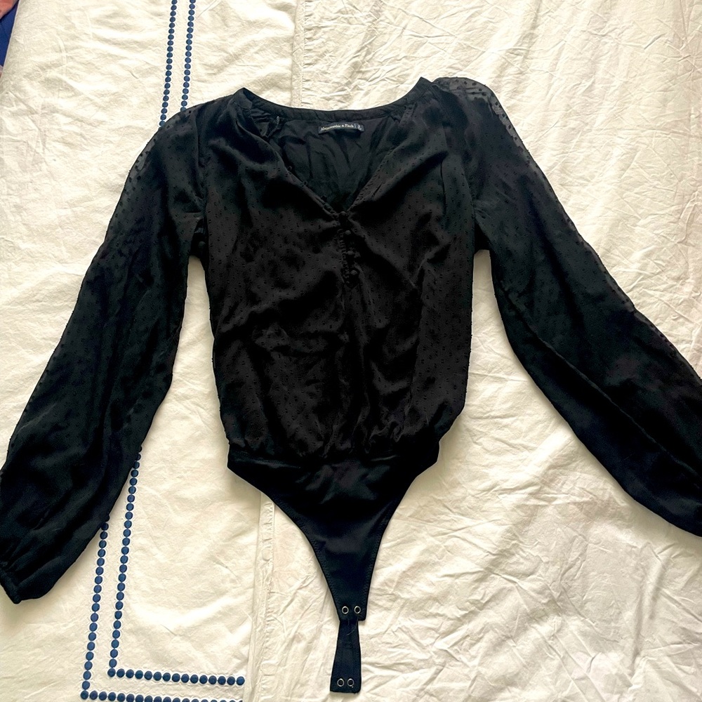 Abercrombie Black Blouse Bodysuit